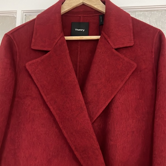 Theory red NWT
Ruby red jacket car coat wool.light weight. Transitional - Picture 1 of 6